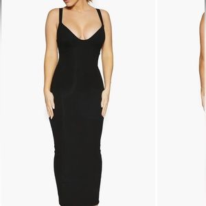 Naked Wardrobe Faux Bustier Maxi Dress